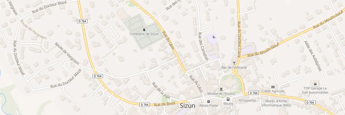 Plan du 1 Rue de Poul Ar Ranet à Sizun