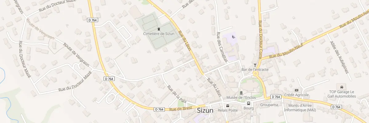 Plan du 3 Rue de Poul Ar Ranet à Sizun
