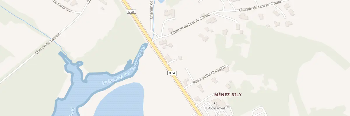 Plan du 422 Rte de Benodet à Quimper