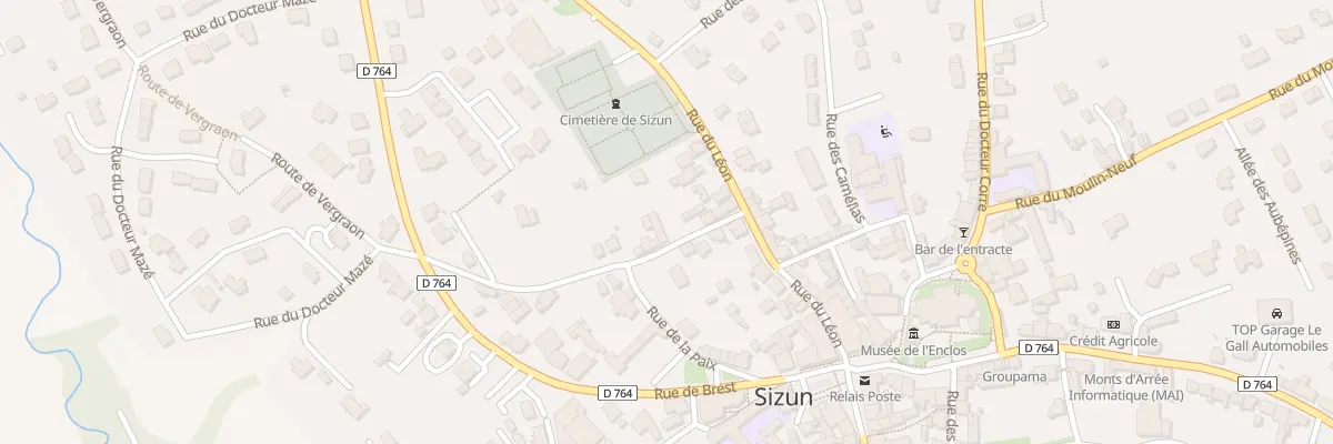 Plan du 7 Rue de Poul Ar Ranet à Sizun