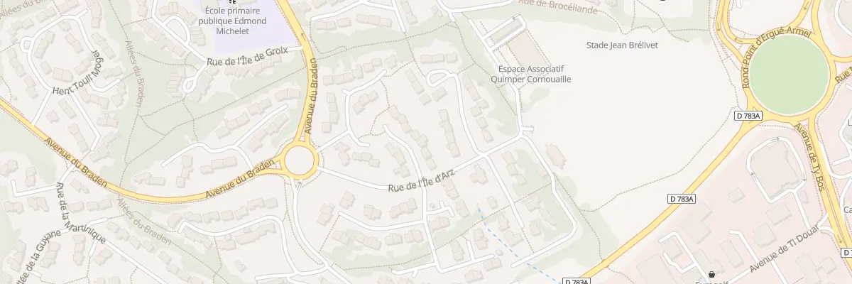Plan du 5 Rue de l’Ile de Balaneg à Quimper
