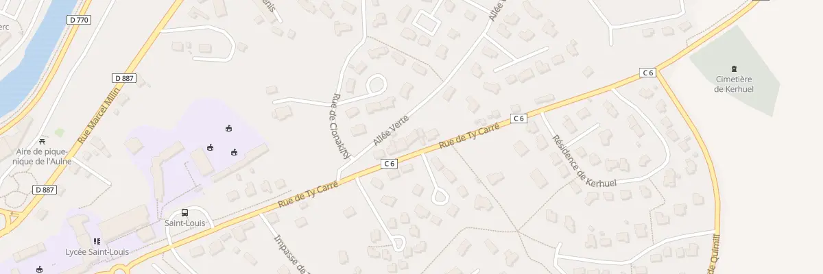 Plan du 15 Rue de Ty Carré à Châteaulin