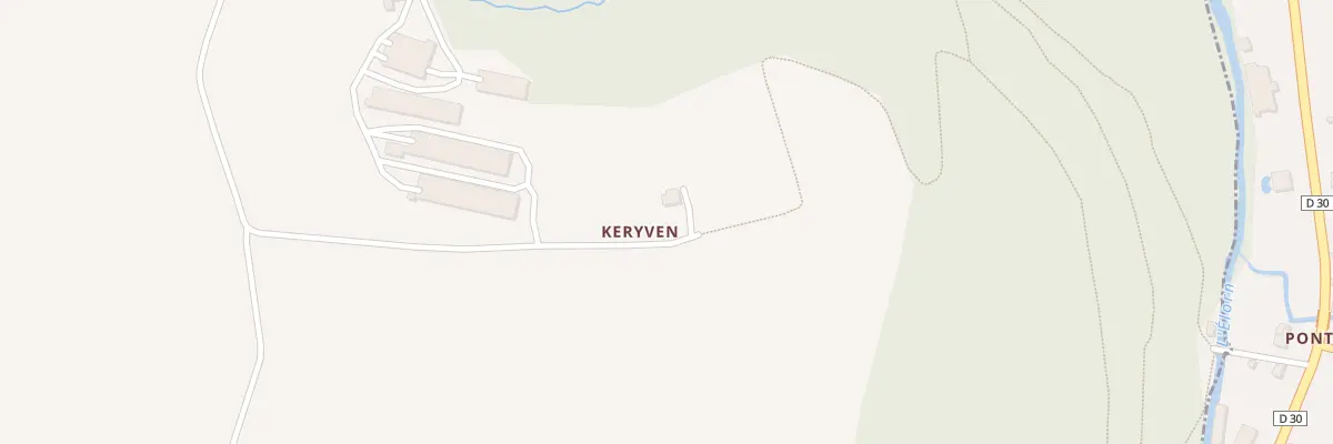Plan du 1 Keriven à Loc-Eguiner
