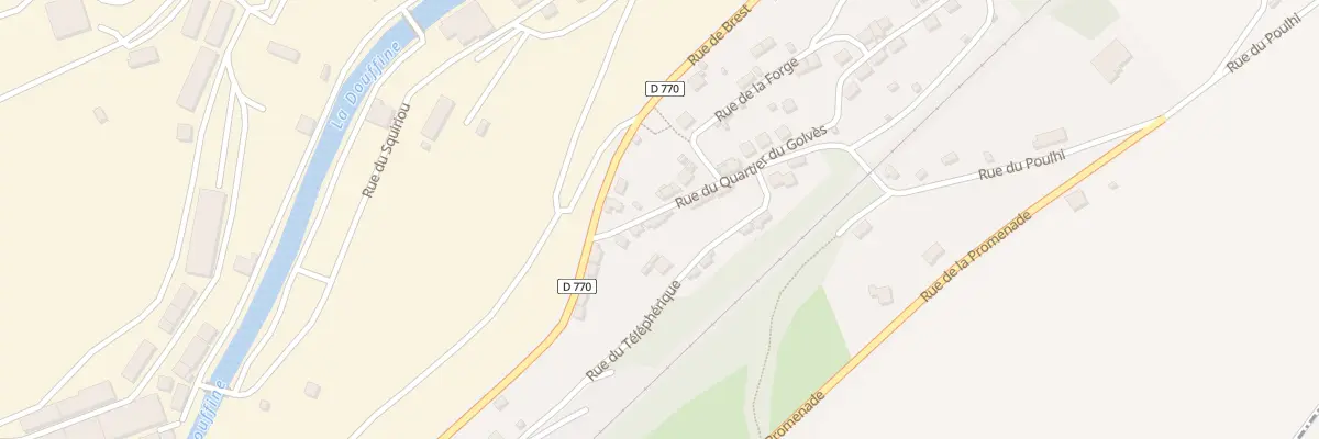 Plan du 6 Rue du quartier du Golvès à Pont-de-Buis-lès-Quimerch