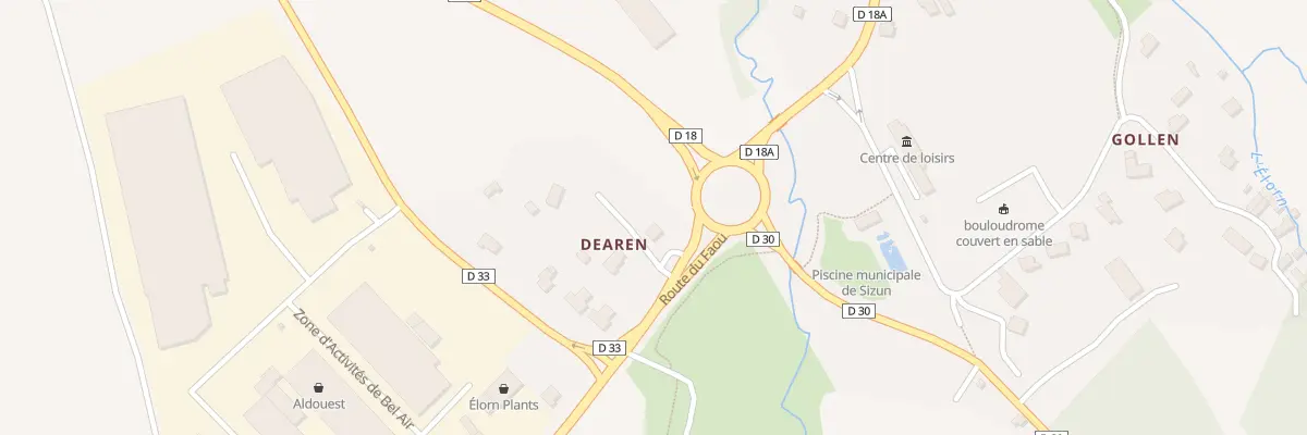 Plan du 823 Déaren à Sizun