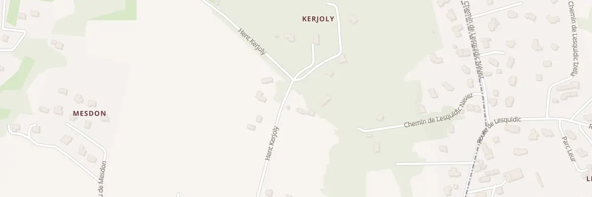 Plan du 30 Hent Kerjoly à Gouesnach