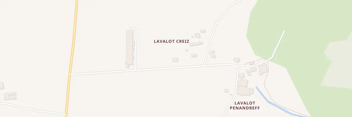 Plan du 70 Lavallot Creis à Loc-Eguiner