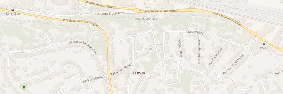 Plan du 28 Rue Pierre Semard à Quimper