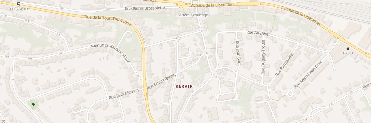 Plan du 26 Rue Pierre Semard à Quimper