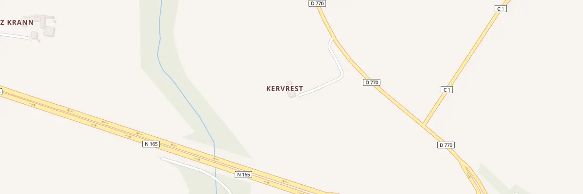 Plan du 158 Kervrest à Saint-Ségal