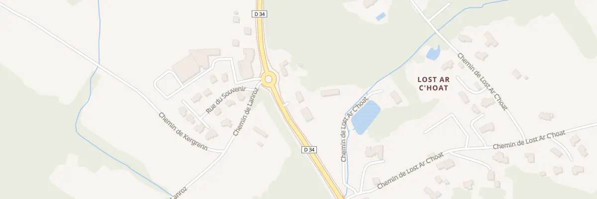 Plan du 396 Rte de Benodet à Quimper