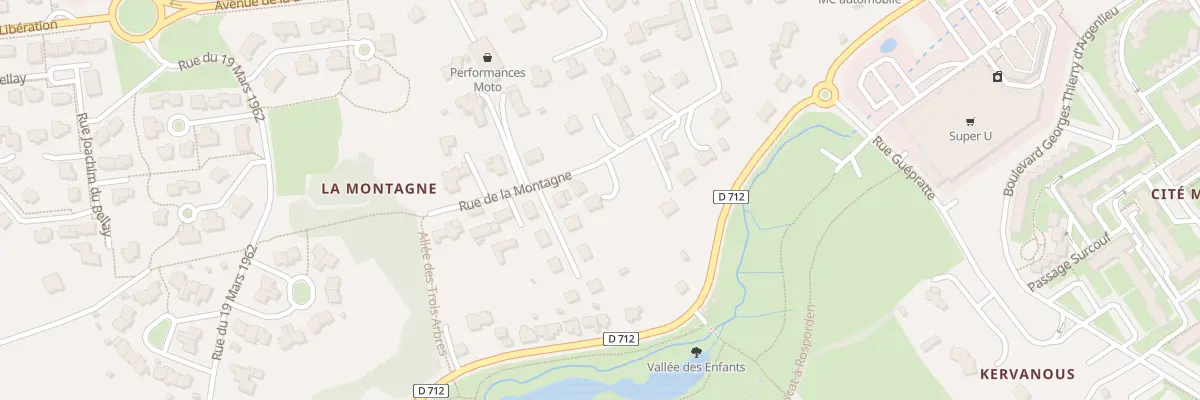 Plan du 15 Rue de la Montagne à Landivisiau