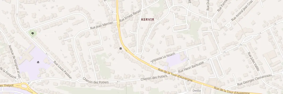Plan du 2 Rue Pierre Semard à Quimper