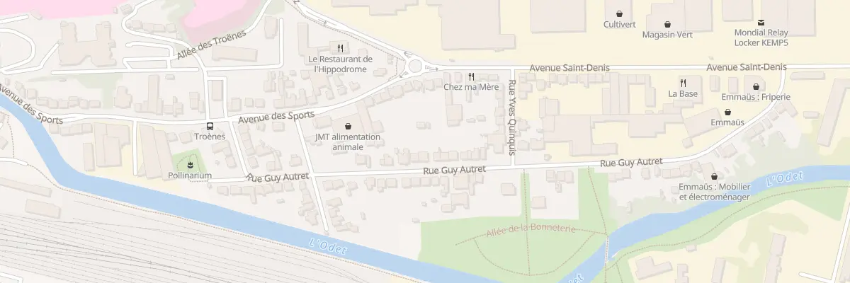 Plan du 29 Rue Guy Autret à Quimper