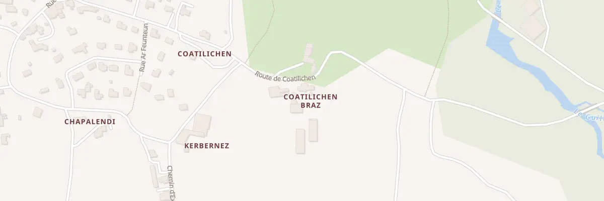 Plan du 5072 Coatilichen Bras à Trézilidé