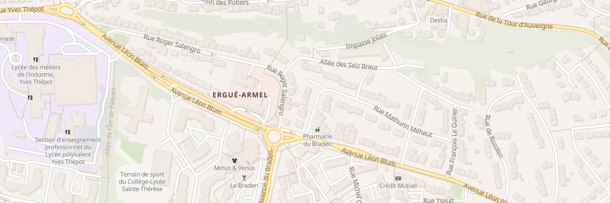 Plan du 4 Rue Maxime du Camp à Quimper