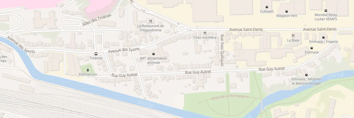 Plan du 25 Rue Guy Autret à Quimper