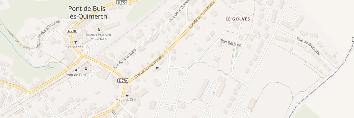 Plan du 6 Rue de la Promenade à Pont-de-Buis-lès-Quimerch