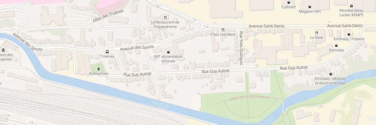 Plan du 23 Rue Guy Autret à Quimper