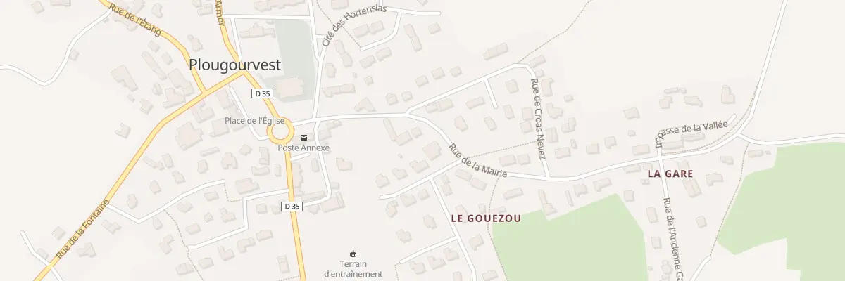 Plan du 8 Rue de la Mairie à Plougourvest