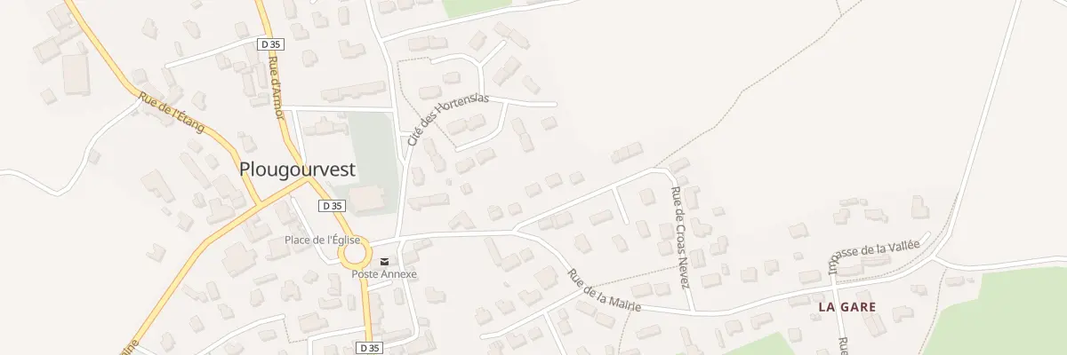 Plan du 5 Rue de Croas Nevez à Plougourvest