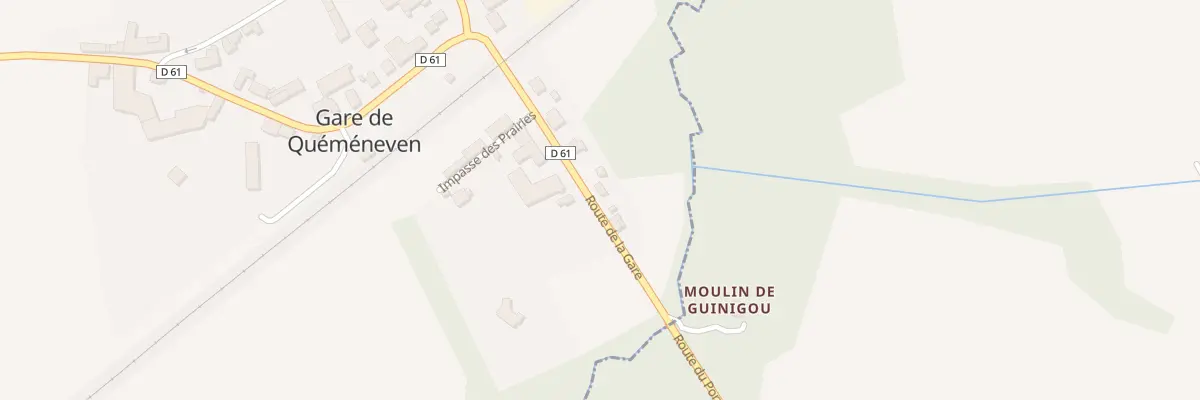 Plan du 4 Rte du Porzay à Quéménéven