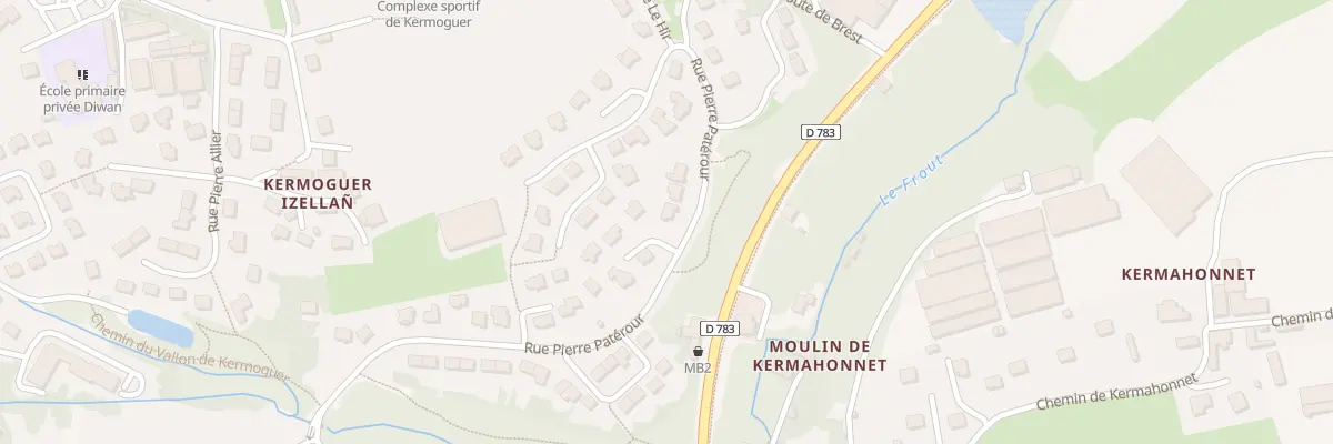 Plan du 40 Rue Pierre Paterour à Quimper