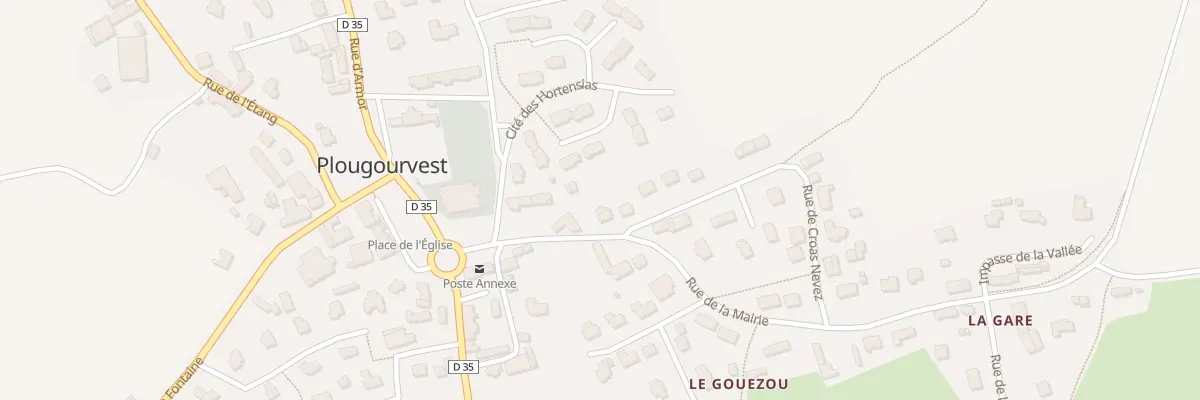 Plan du 1 Rue de Croas Nevez à Plougourvest