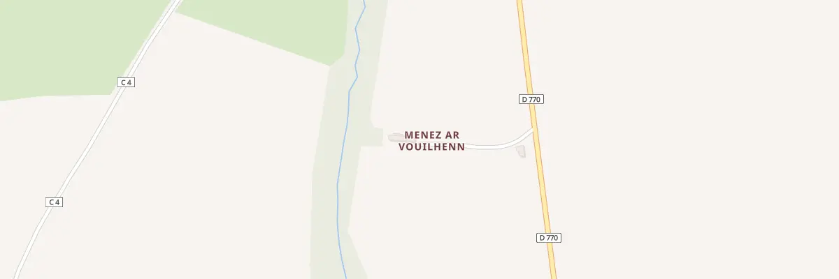 Plan du 159 Menez ar Vouilhenn à Saint-Ségal