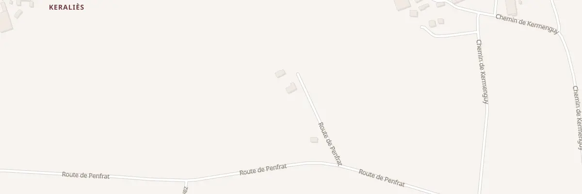 Plan du 106 Rte de Penfrat à Quimper
