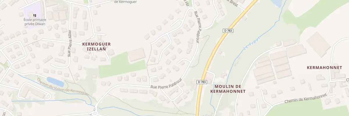 Plan du 36 Rue Pierre Paterour à Quimper