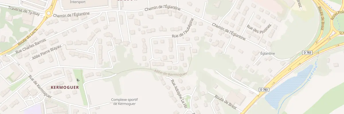 Plan du 7 Rue des Genets à Quimper