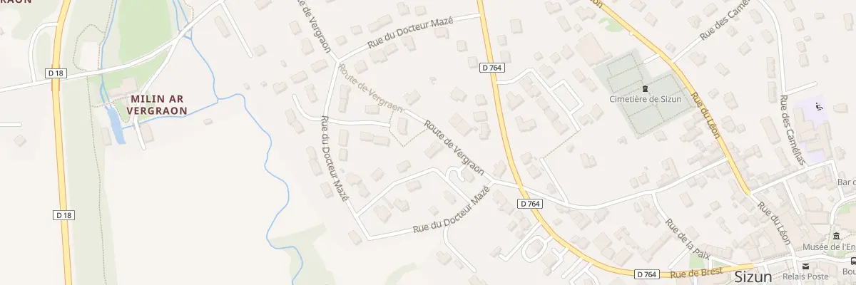 Plan du 36 Rue du Docteur Mazé à Sizun
