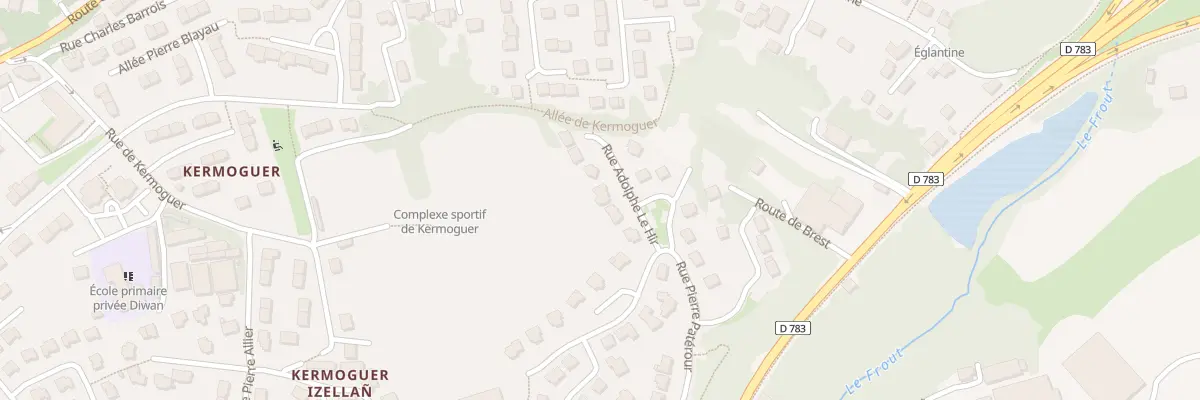 Plan du 50 Rue Pierre Paterour à Quimper