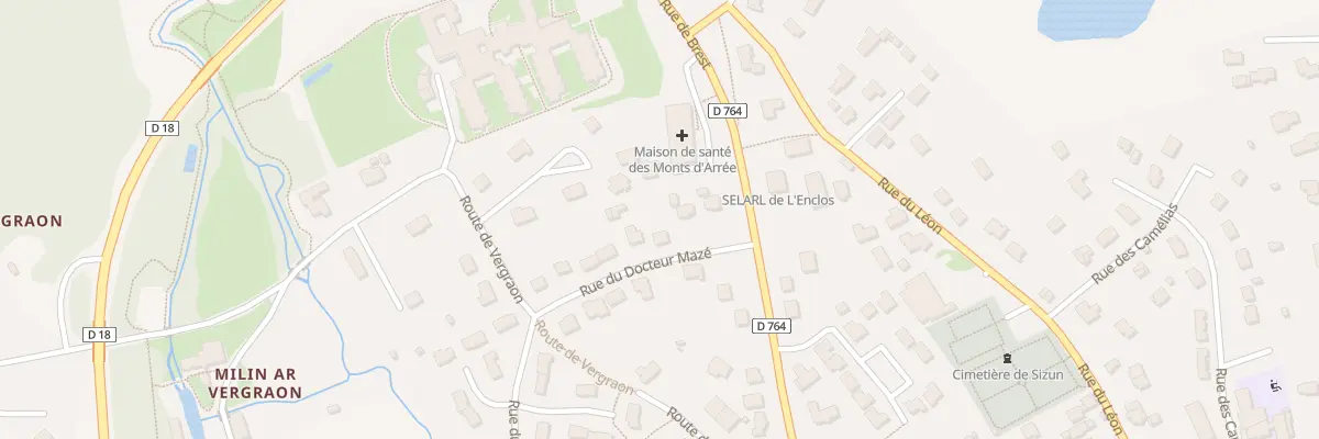 Plan du 3 Rue du Docteur Mazé à Sizun