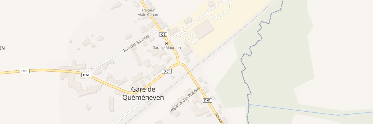 Plan du 12 Rte du Porzay à Quéménéven