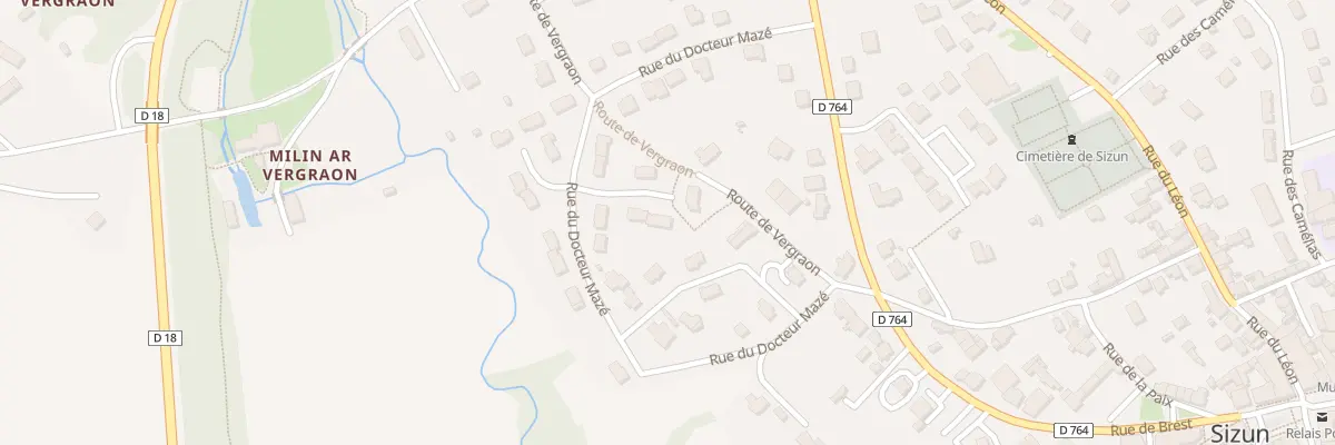 Plan du 22 Rue du Docteur Mazé à Sizun
