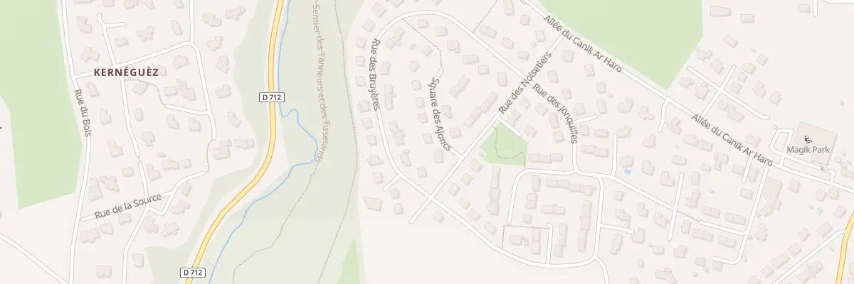 Plan du 3 Sq des Ajoncs à Landivisiau