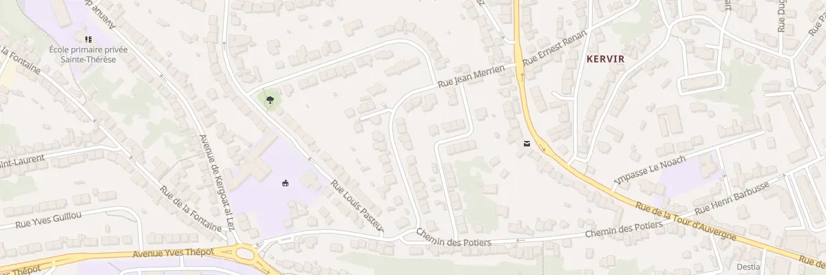 Plan du 43 Rue Chateaubriand à Quimper