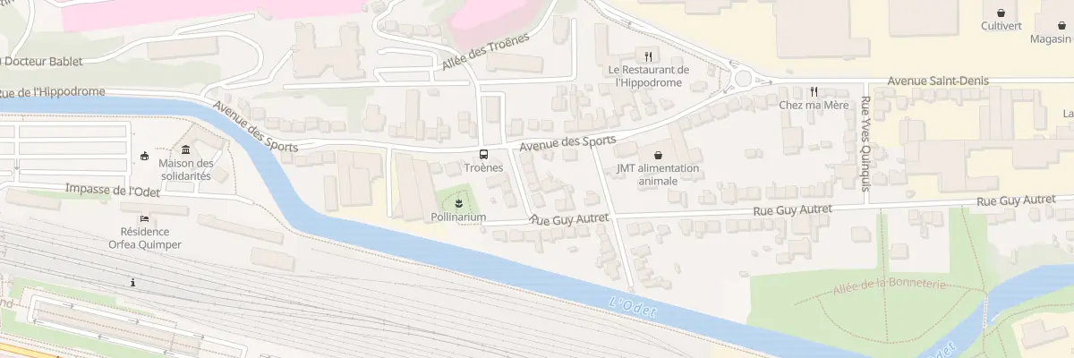 Plan du 3 Rue Guy Autret à Quimper