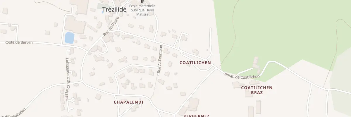 Plan du 5 Lot Ar Feunteun à Trézilidé