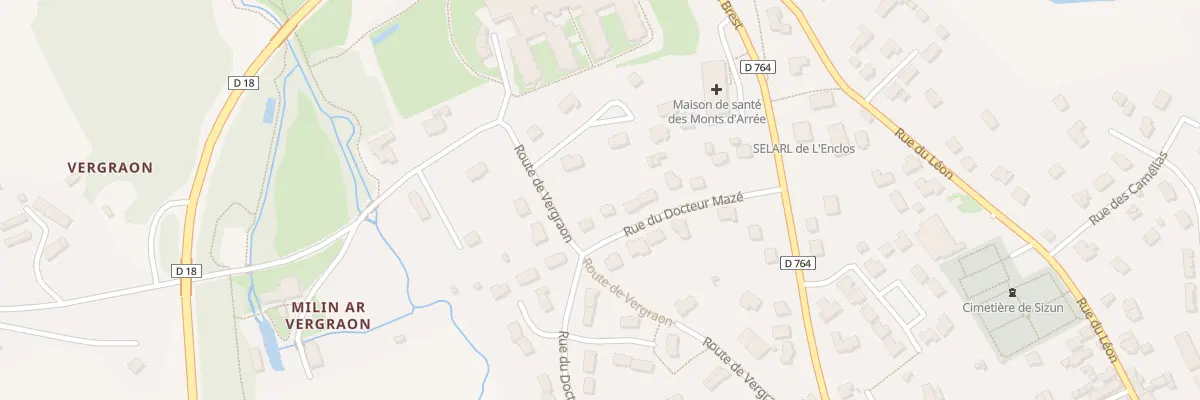 Plan du 9B Rue du Docteur Mazé à Sizun
