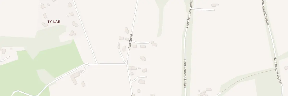 Plan du 22 Hent Gorré à Gouesnach