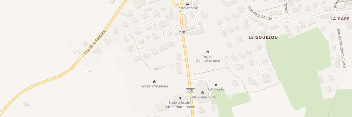 Plan du 8 Rue du Stade à Plougourvest