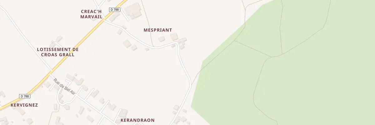 Plan du 5040 Mespriant à Trézilidé