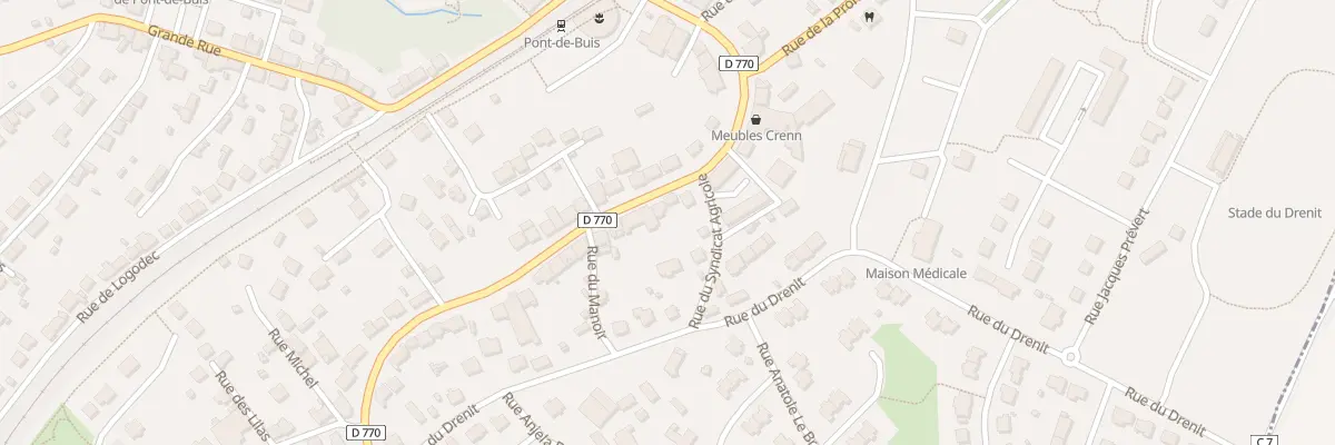 Plan du 29 Rue de Quimper à Pont-de-Buis-lès-Quimerch
