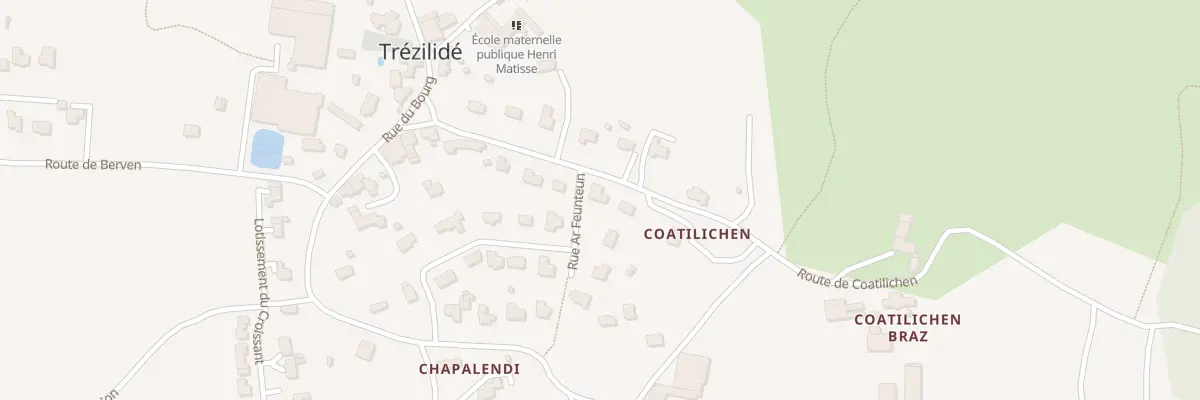 Plan du 4 Lot Ar Feunteun à Trézilidé
