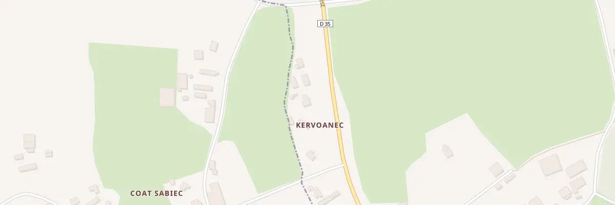 Plan du 3 Îlot de Kervoanec à Plougourvest