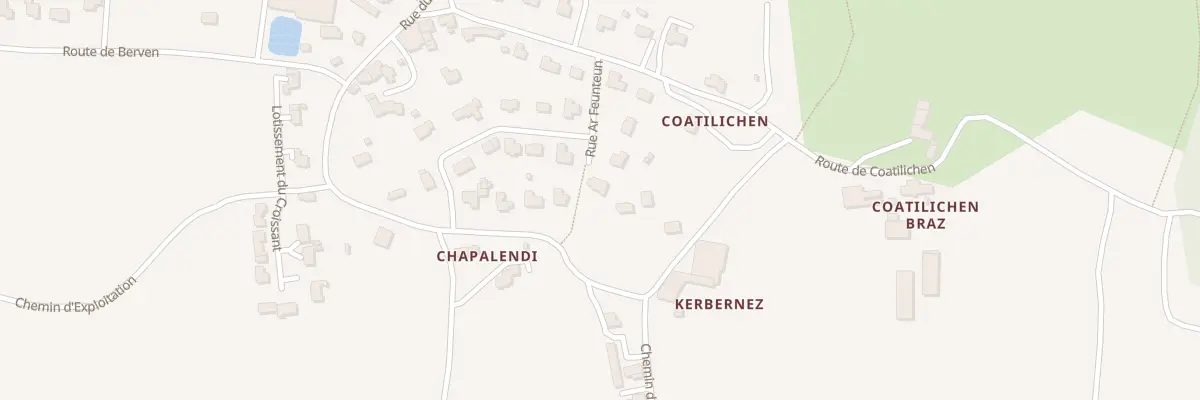 Plan du 8 Lot Ar Feunteun à Trézilidé