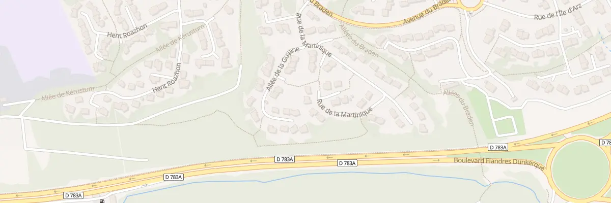 Plan du 58 Rue de la Martinique à Quimper